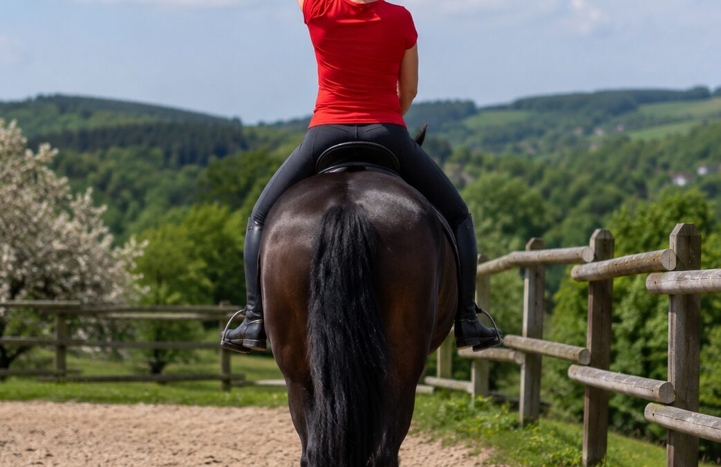 KI erstellte Bild zum Reiten, Seitenausgleich