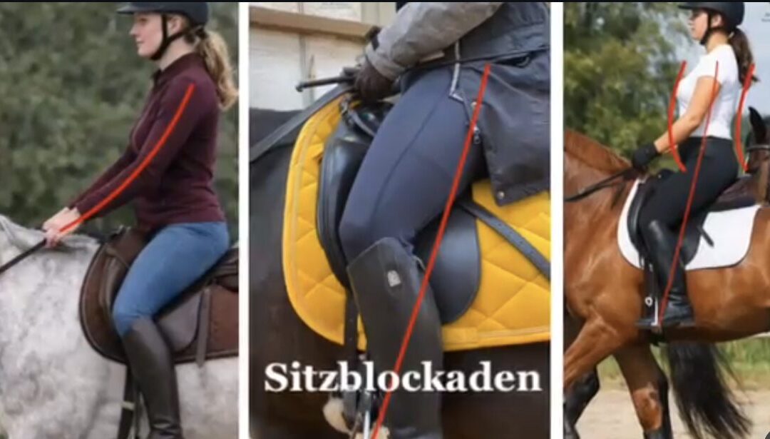 Drei typische Sitzblockaden beim Reiten